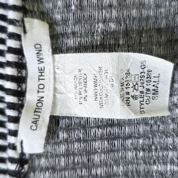 Anthropologie Caution to the wind Faux Wrap Striped Top - Picture 4 of 8